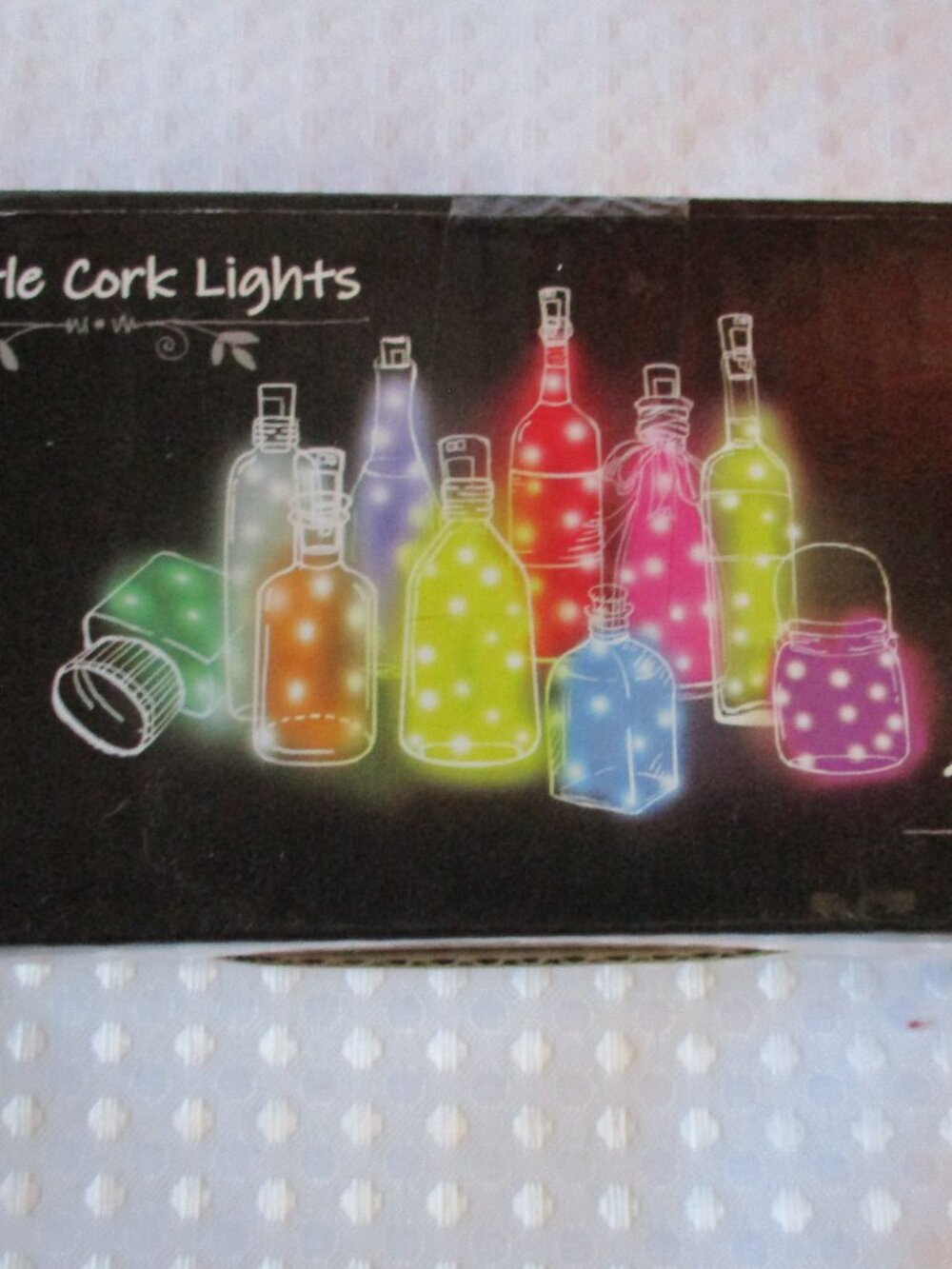 NIB LoveNite Solar Powered Bottle Cork Lights (10 Strands)